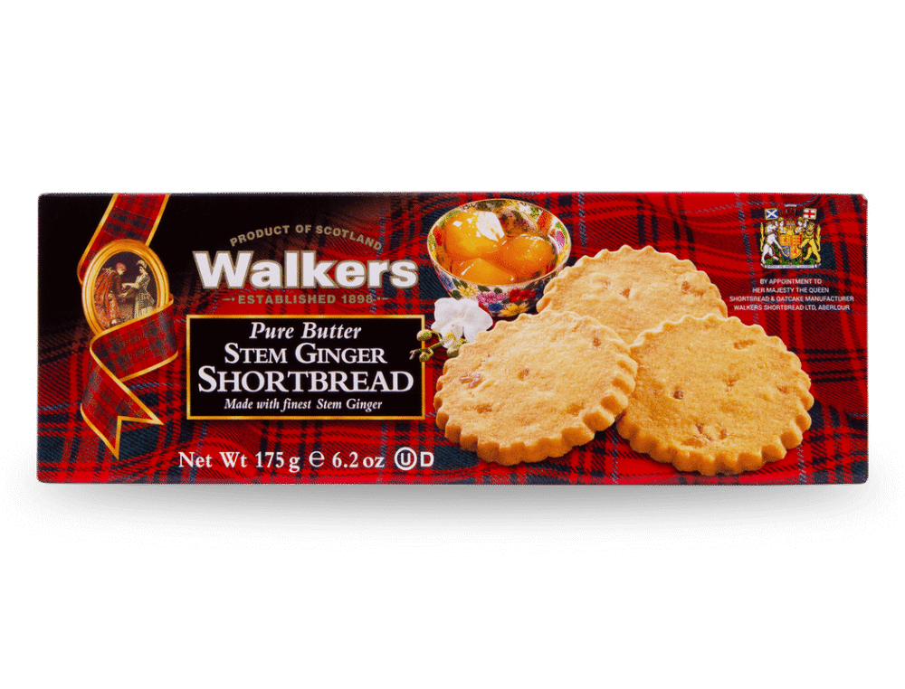 Имбирное песочное печенье Walker's Shortbread, 2100г, 12шт