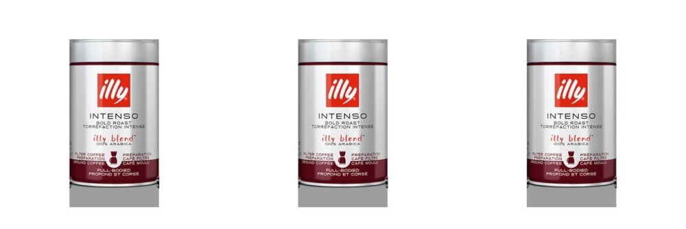 Набор молотого кофе Illy INTENSO Filter Coffee, 3 шт (750 г)